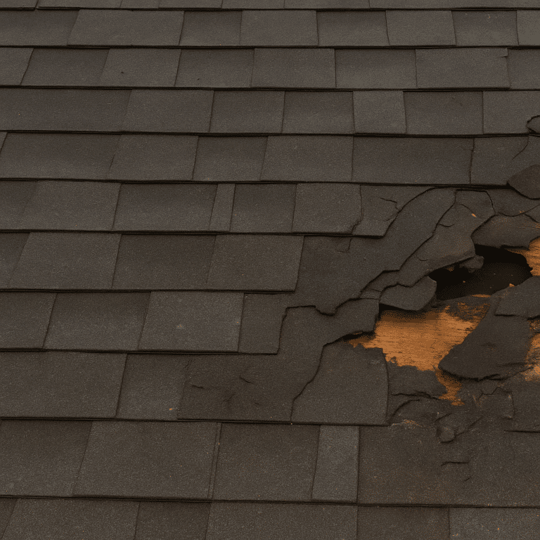 Roof damage after a storm, leading homeowners to need to know what to do if insurance denied roof claim